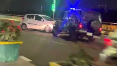 Ghaziabad Viral Video: पोलिसांपासून वाचण्यासाठी I20 ड्रायव्हरने रिव्हर्स गियरमध्ये चालवली गाडी, पोलिसही वैतागले; थरारक व्हिडिओ व्हायरल